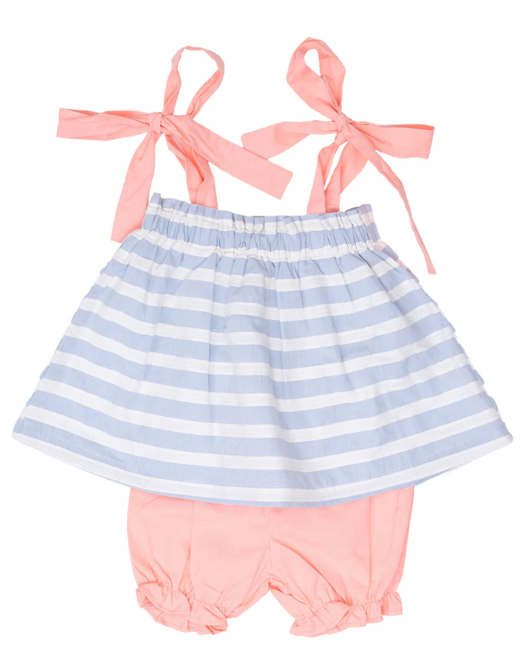 Wrenley Bloomer Set-Blue & White Stripe