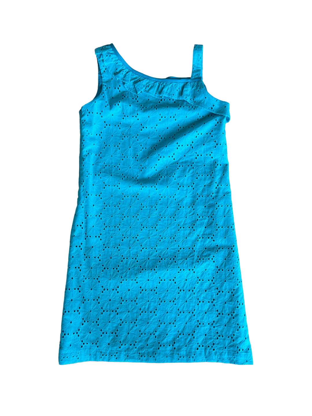 One Shoulder Eyelet Dress