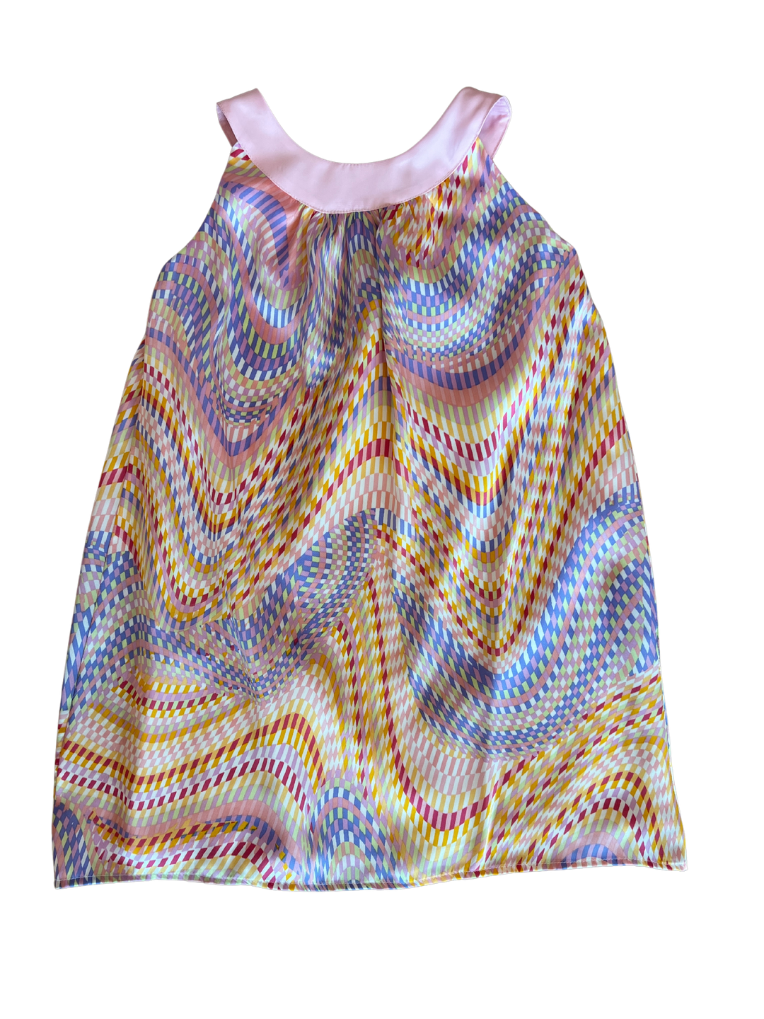 Pastel Geometric Band Dress
