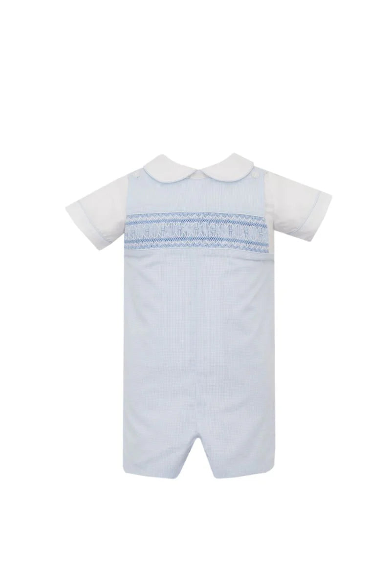 Erick Lt. Blue Gingham Jon Jon with Shirt