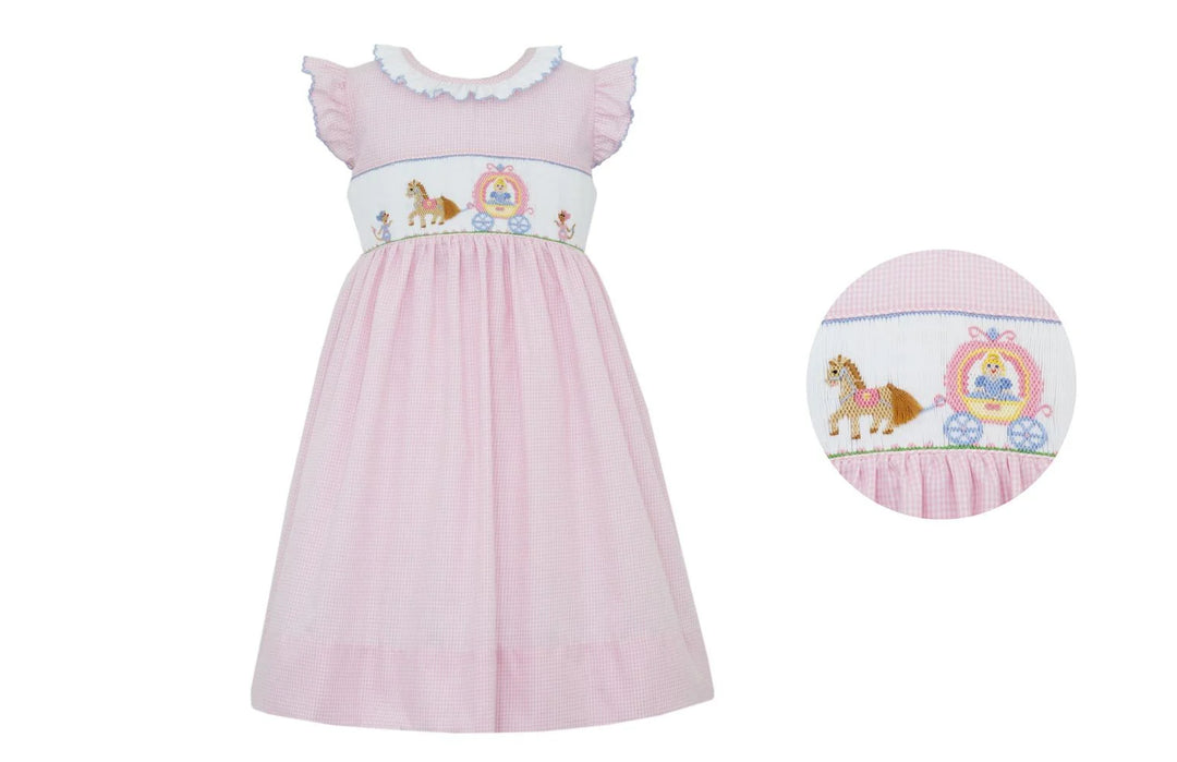 Cinderella Pink Gigham Sleevelss Dress