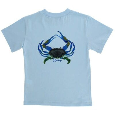 Crab Logo Tee-Bayberry