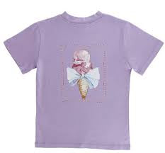 Ice Cream Logo Tee-Lilac
