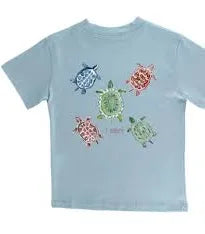 Turtle Logo Tee-Bayberry