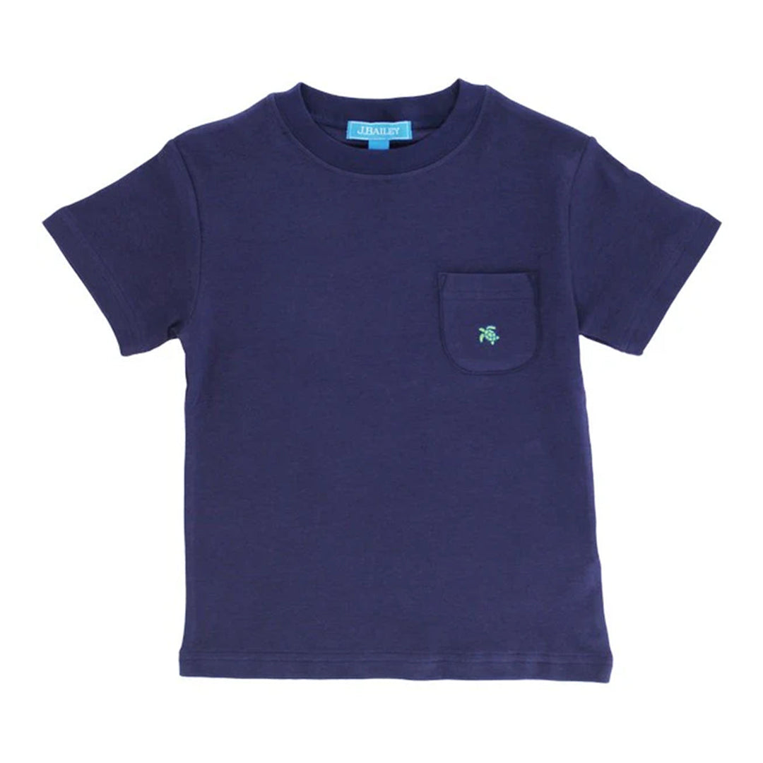 Pocket Tee-Navy