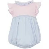 Bella Pink & Blue Knit Bubble w/Ruffles
