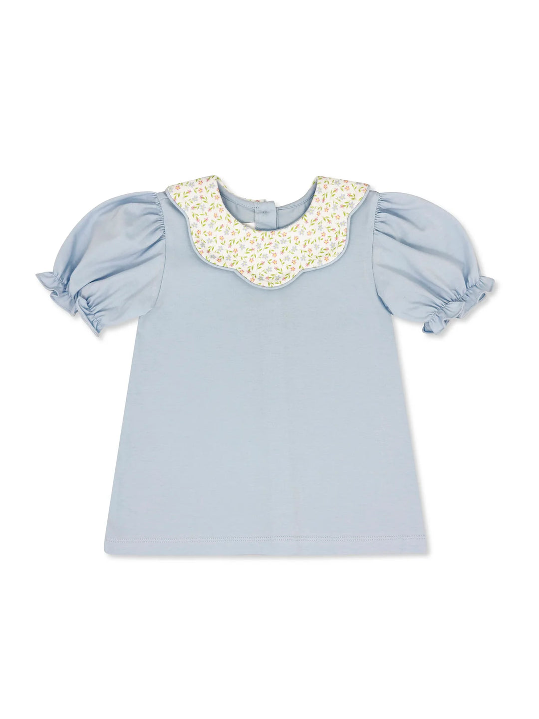 Scarlett Blouse-Bluffton Blue/Fairhope Floral