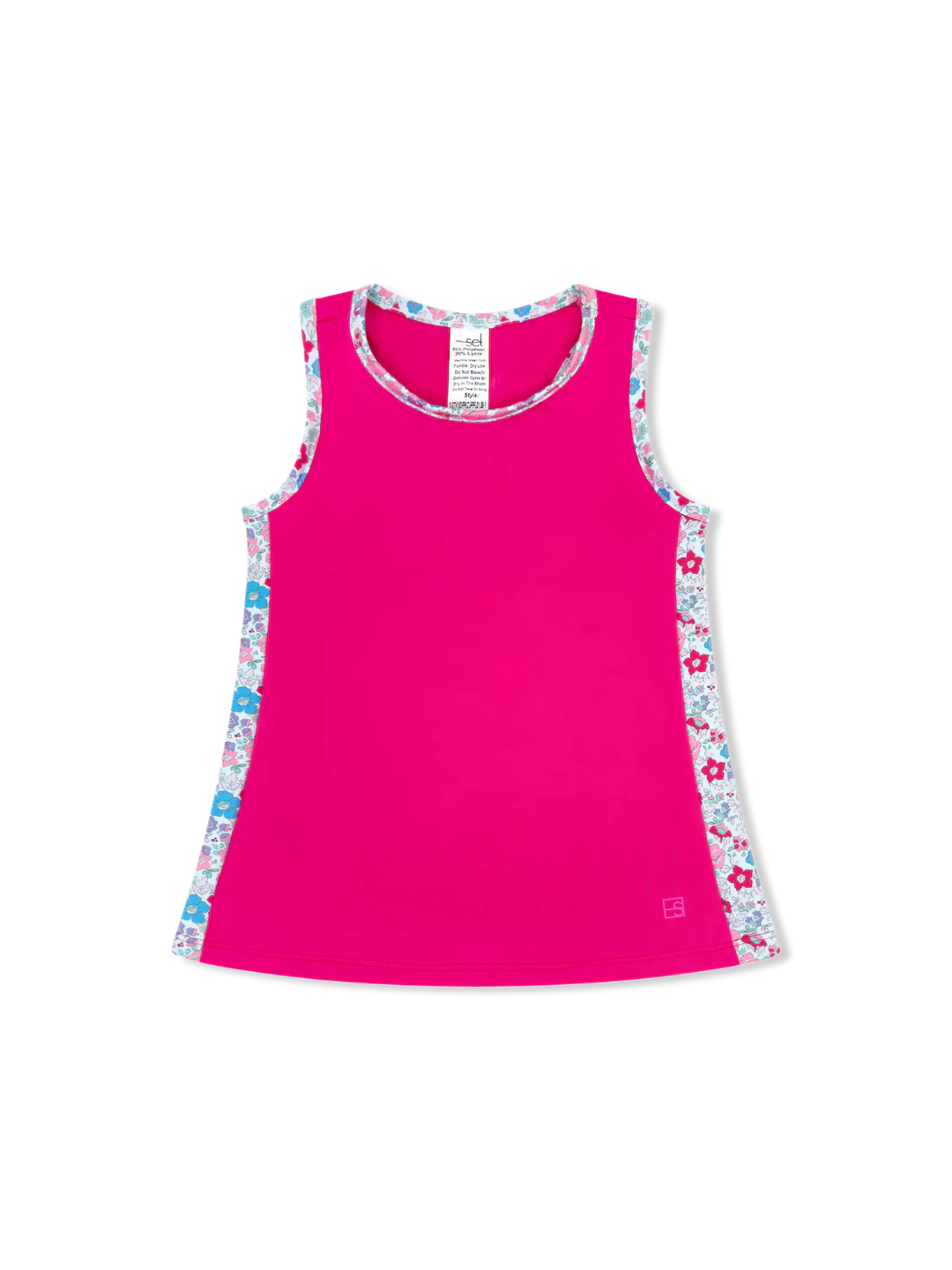 Nicole Tank-Power Pink/Bloomberry Floral