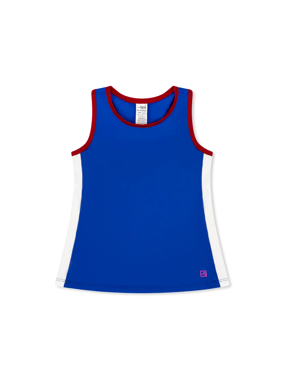 Nicole Tank-Resort Royal/Candy Apple Red