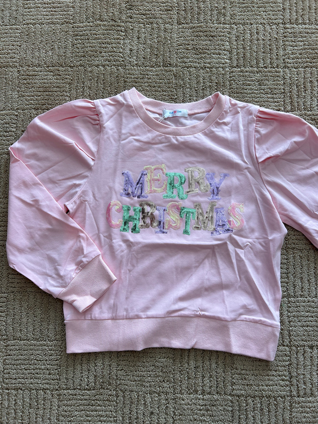 Lily LS Puff Shirt Merry Christmas