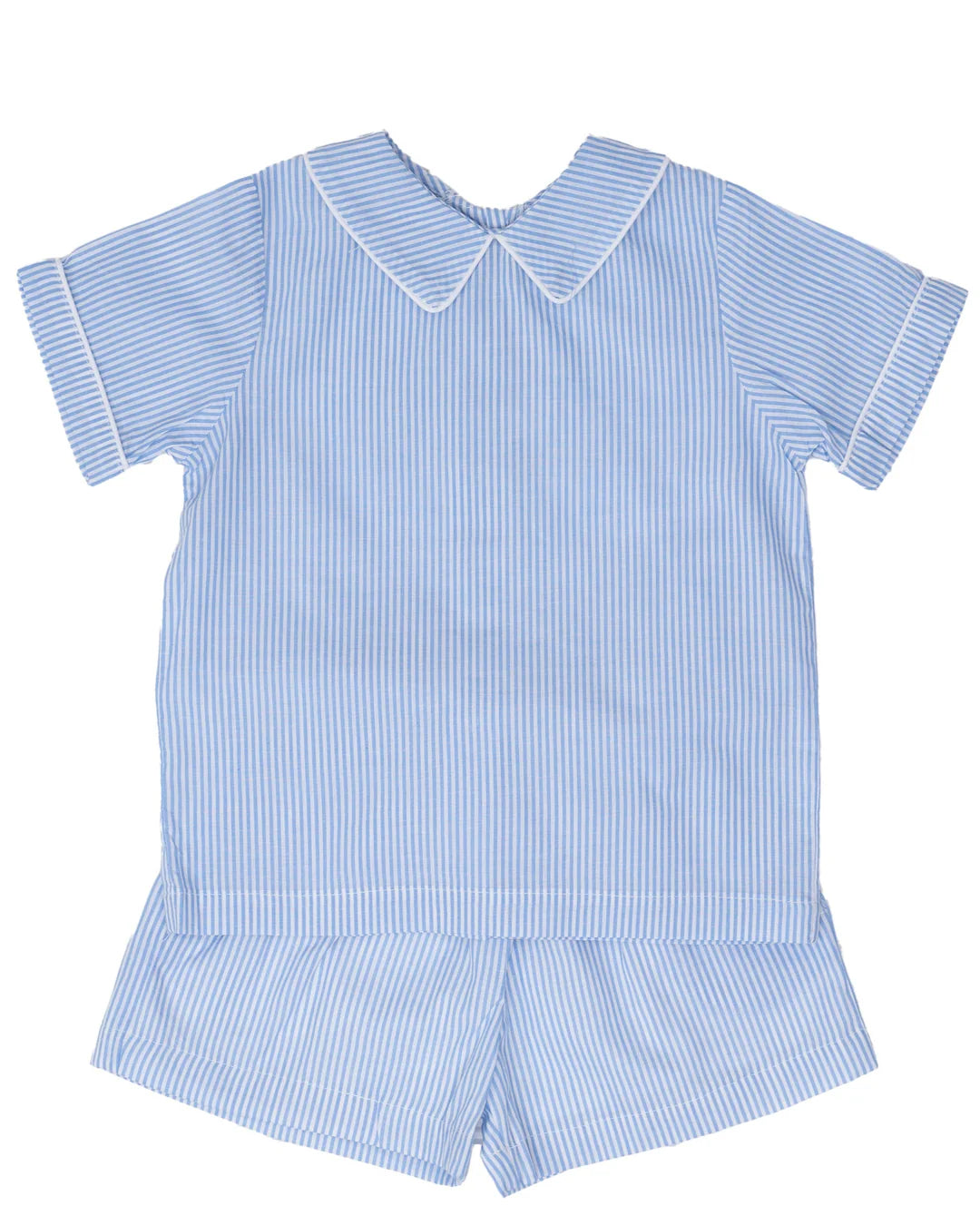 Finn Short Set-Lt Blue Stripe
