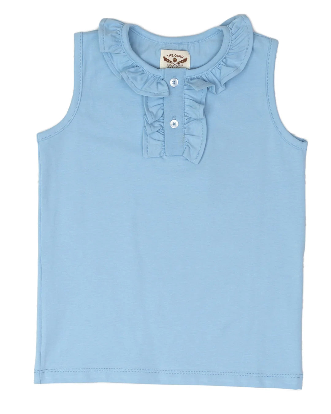 Lucy Top-Lt Med Blue