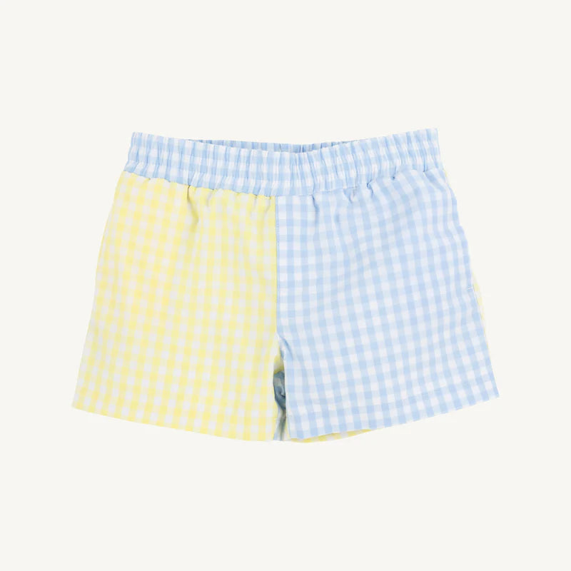 Sheffield Shorts-Buckhead Blue/Yellow Gingham