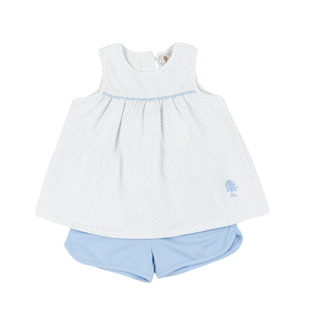 Blue Dot Short Set