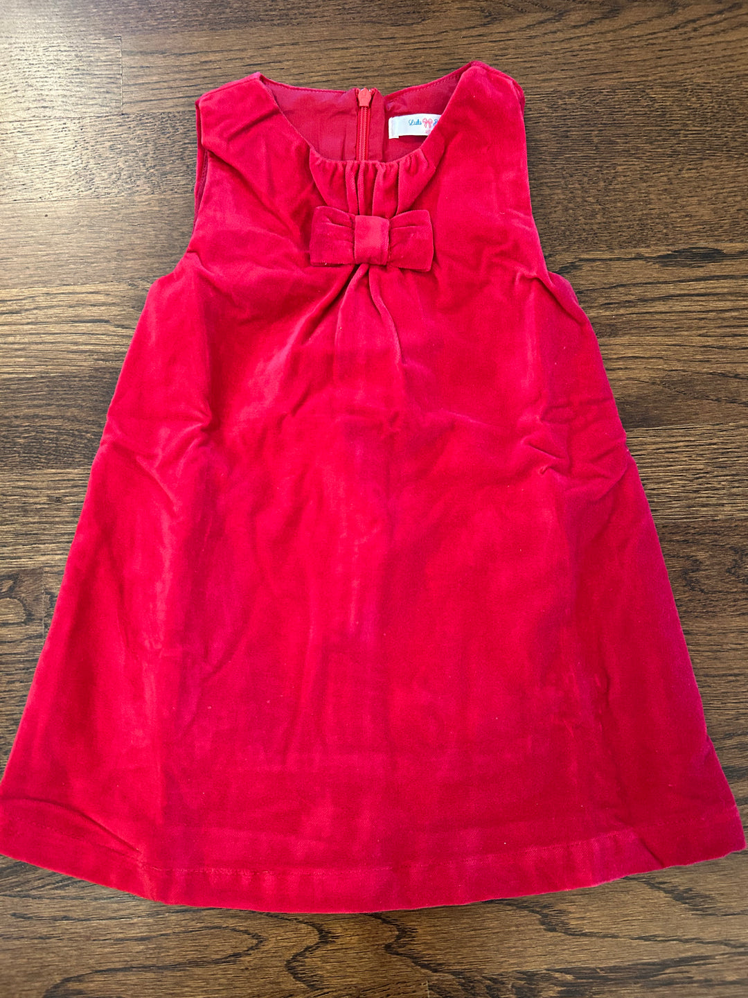Amelia Red Velvet Jumper