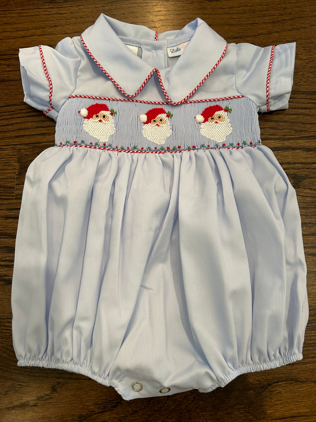 Noah Bubble Smocked Santa