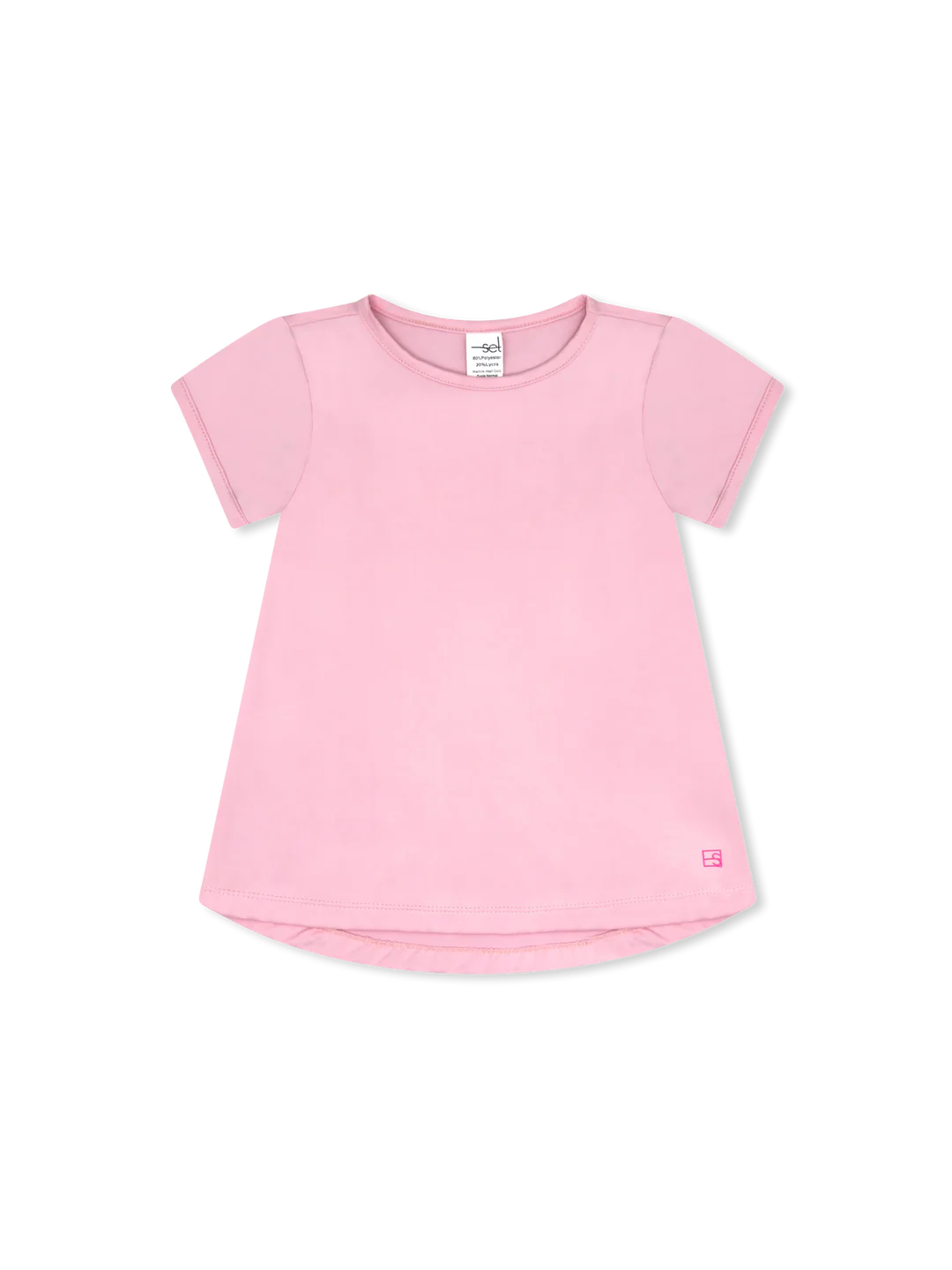 Bridget Basic Tee-Cotton Candy Pink