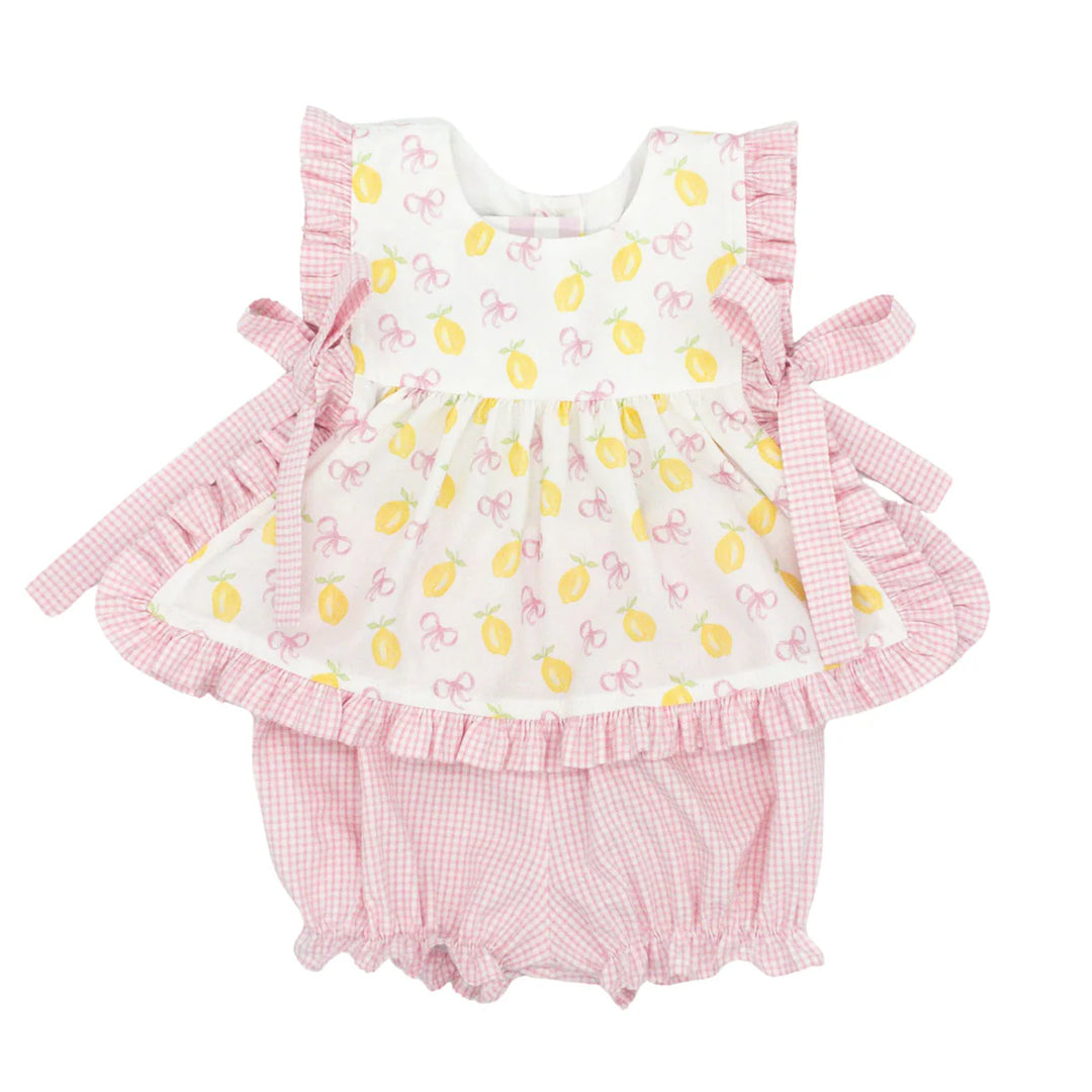 Abigail Banded Short Set-Squeeze the Day