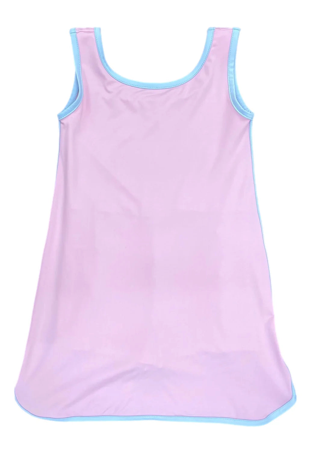 Pink Tennis Dress w/Blue Trim-Serve It Up