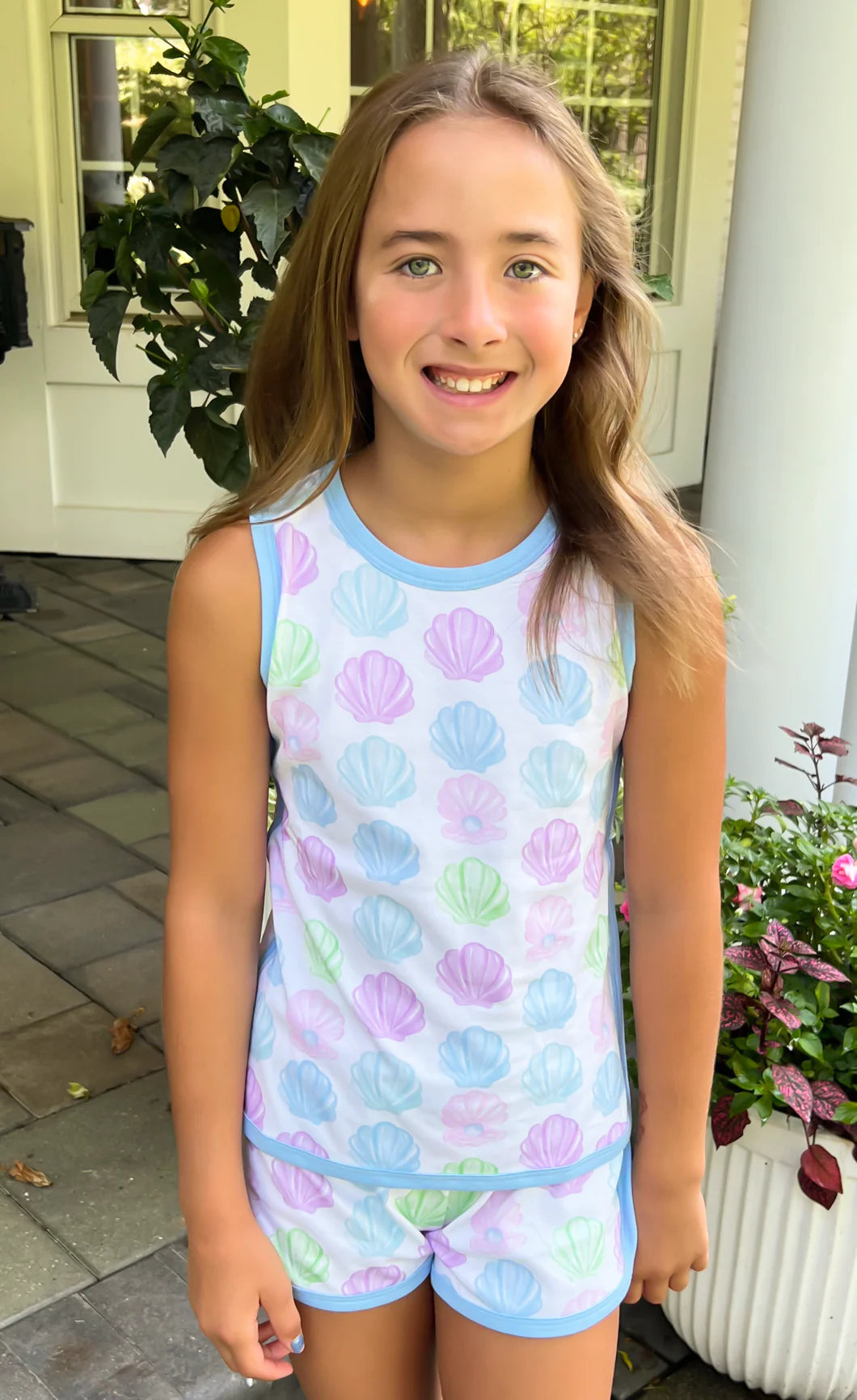 Tank Lounge Set-Shells Knit