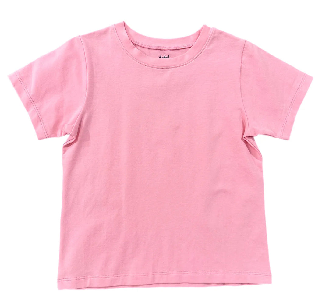 Basic Boxy Tee-Pink