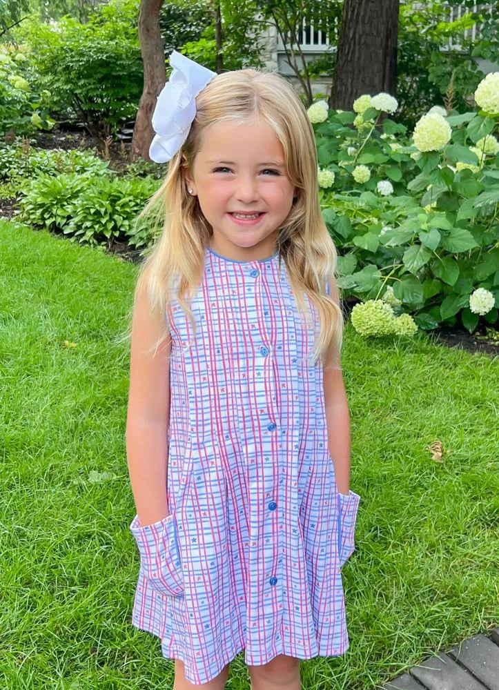 Reagan Dress-Patriotic Knit