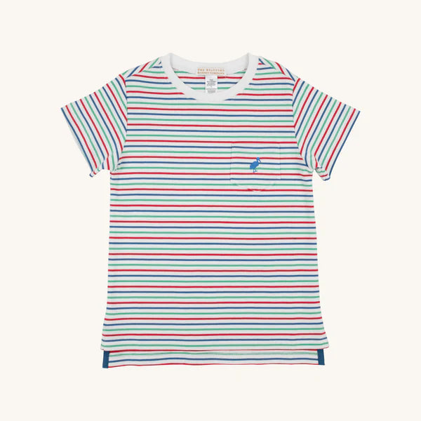 Carter Crewneck (Pocket)-Simsbury Stripe