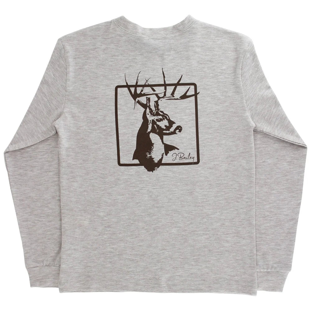 L/S Logo Tee-Deer (Oatmeal)