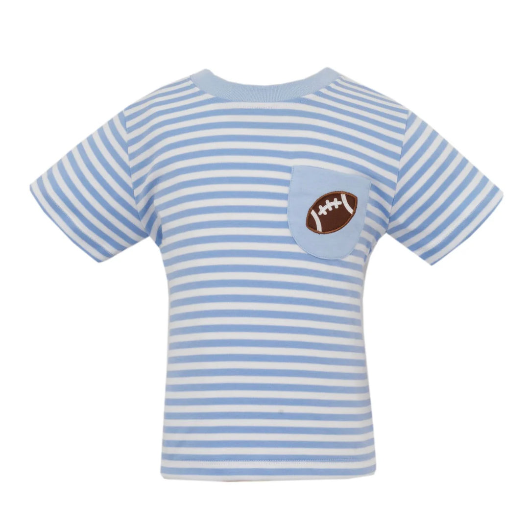 Light Blue Knit SS Football Shirt