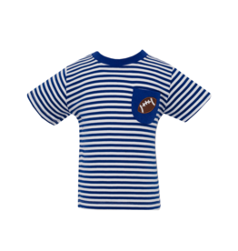Royal Blue Knit SS Football Shirt