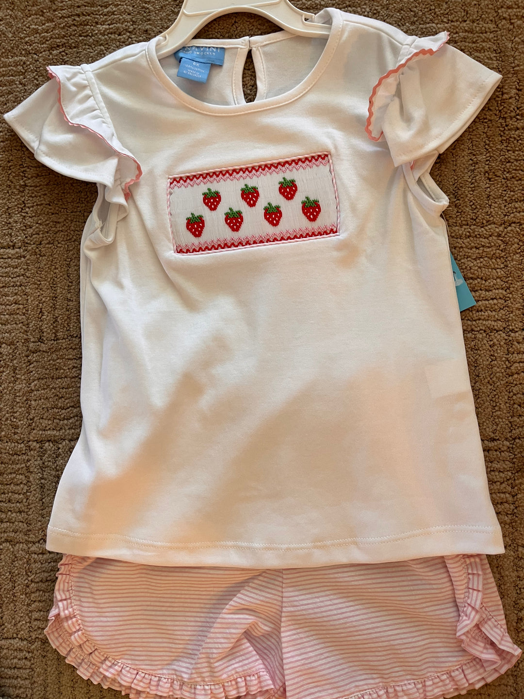 Strawberry Smocked Set