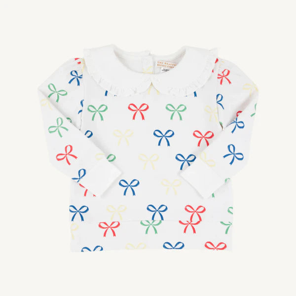 Maude’s Ruffle Cassidy Crewneck-Ribbon Reminder