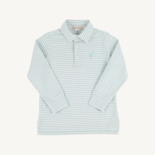 LS Prim & Proper Polo-Old Greenwich Stripe