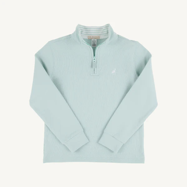 Hayword Half-Zip-Old Greenwich Green Stripe