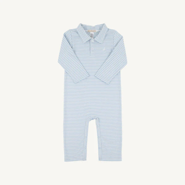 LS Sir Proper’s Romper-Beale St Blue Stripe