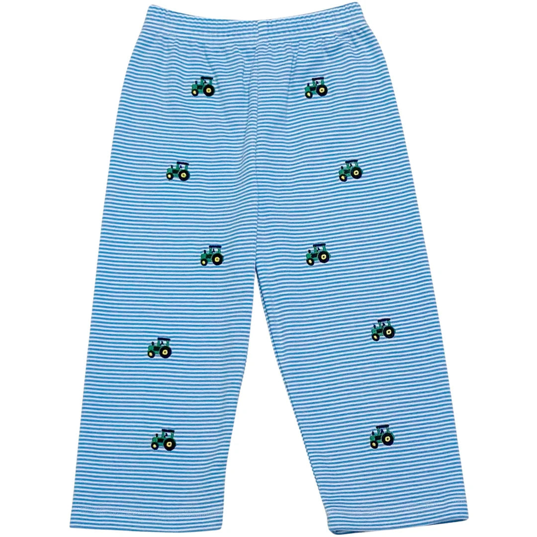 Tractor Leo Pants-Peri Bitty Knit