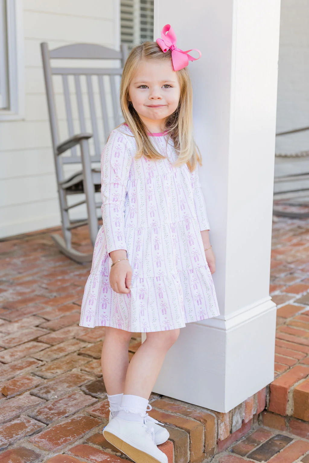 Tally Twirl Dress-On Pointe Knit