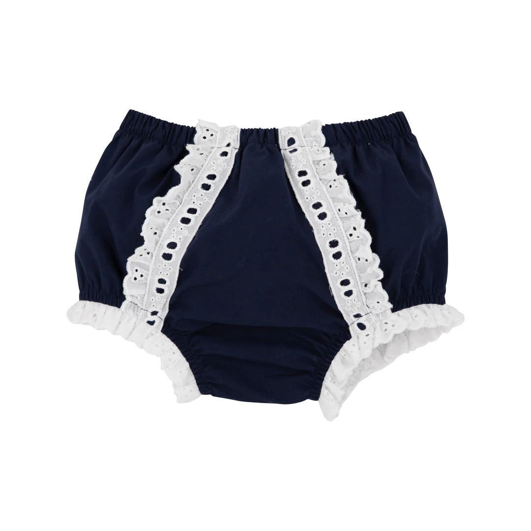 Belle's Bloomer Broadcloth Navy/White