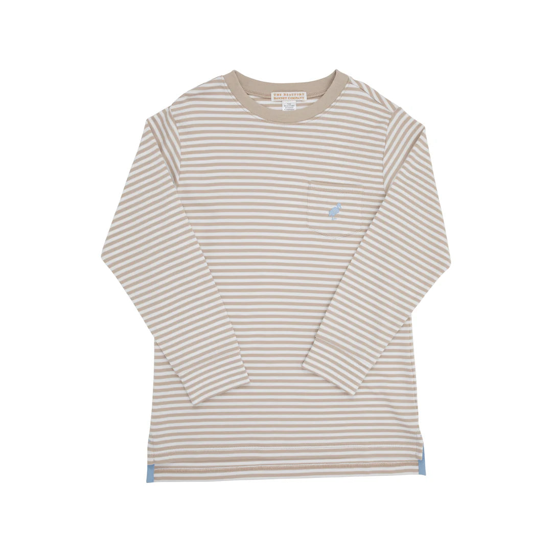 LS Carter Crewneck Khaki Stripe