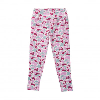 Girls Athletic Legging-Orchid Purple Camo