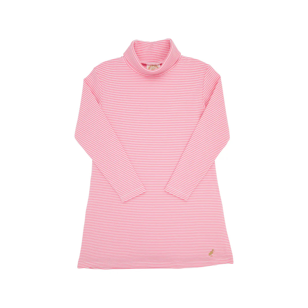 Tatum's Turtleneck Dress Rose Stripe