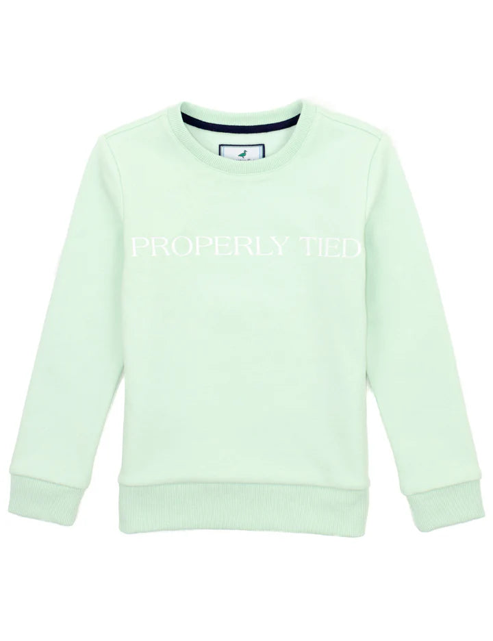 Laurel Crew Sweatshirt-Seafoam