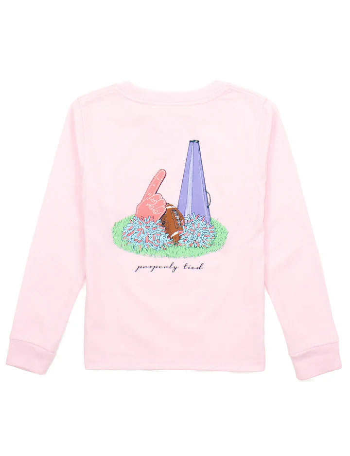 Girls LS Home Team Tee-Rose