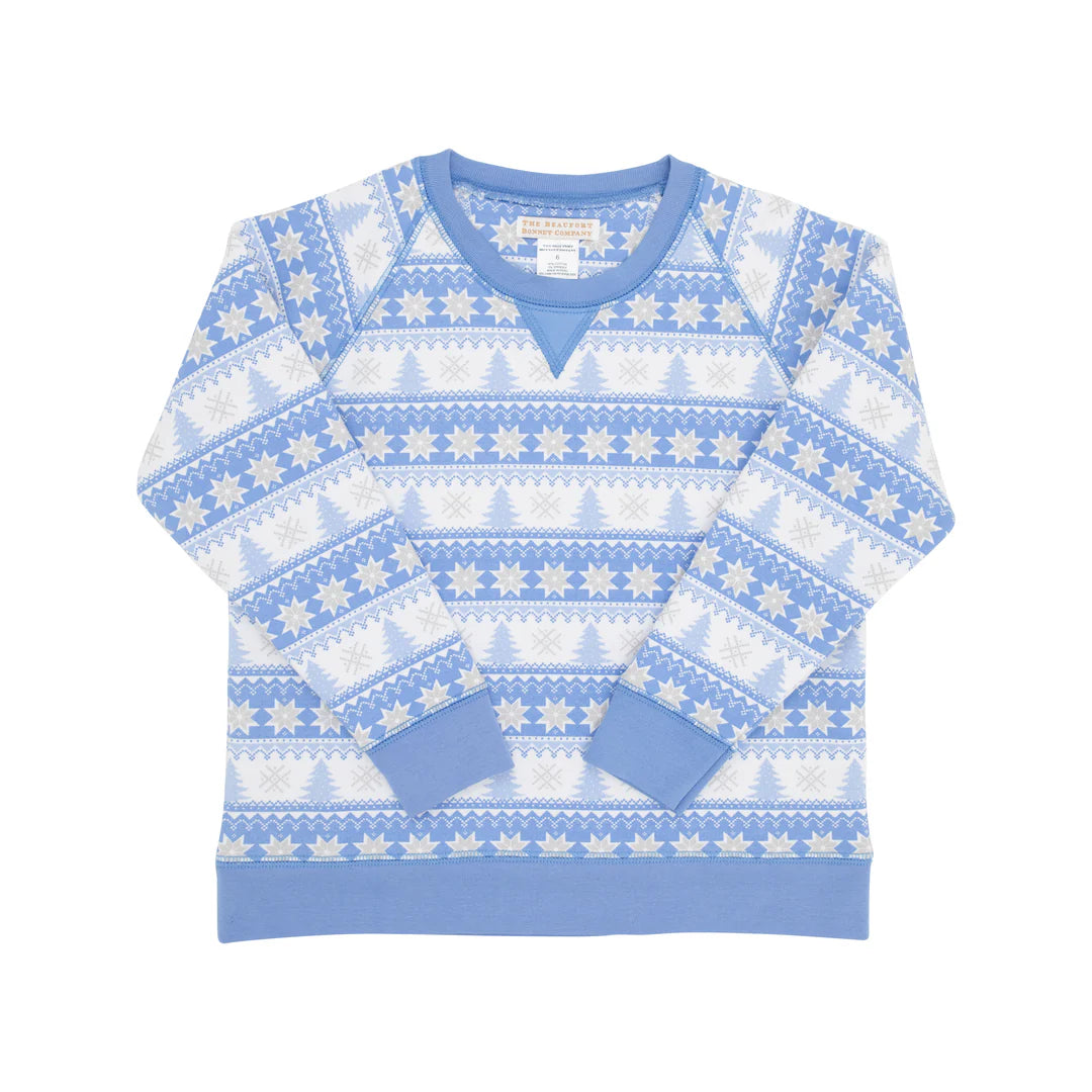 Smitty Sweatshirt-Fairisle Flurries Blue