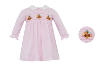 Turkey Pink Striped Knit Dress