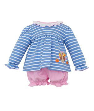 Turkey Striped Bloomer Set