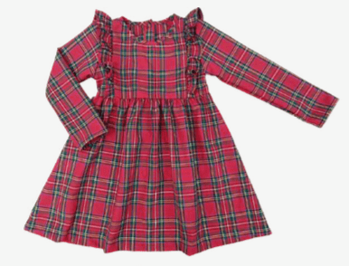 Harper Dress-Red Christmas Plaid
