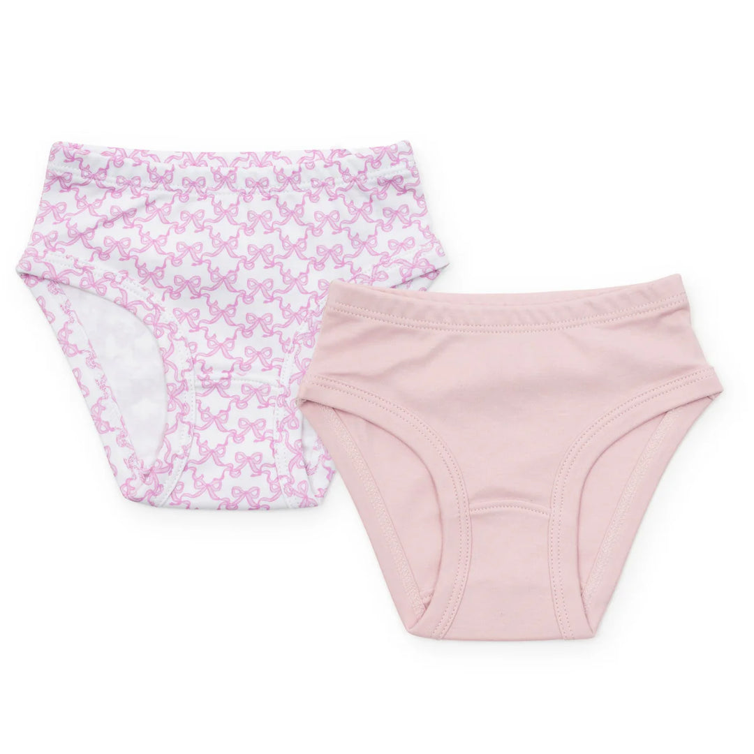 Lauren Underwear Set-Pretty Pink Bows/Lt Pink