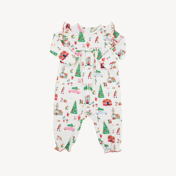 Leigh Ann Angel Sleeve Romper-Make Season Bright