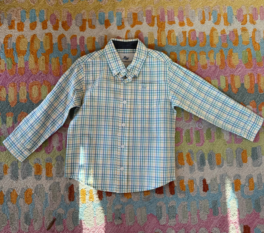Dress Shirt Green/Turq